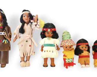 Vintage Native American Souvenior Dolls