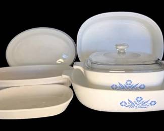 Corning Ware Blue Cornflower Casserole Dish and More