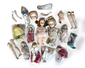 Vintage Dolls And Doll Parts