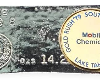 Replica of the Cold Bricks Stored in the Treasury at Fort Knox