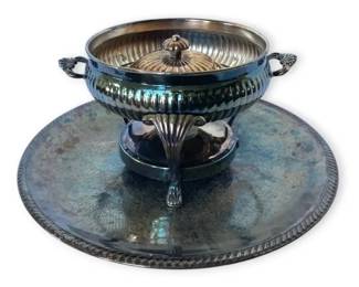 Kent Silversmiths Covered Chafing Dish 2 QT Large Serving Tray