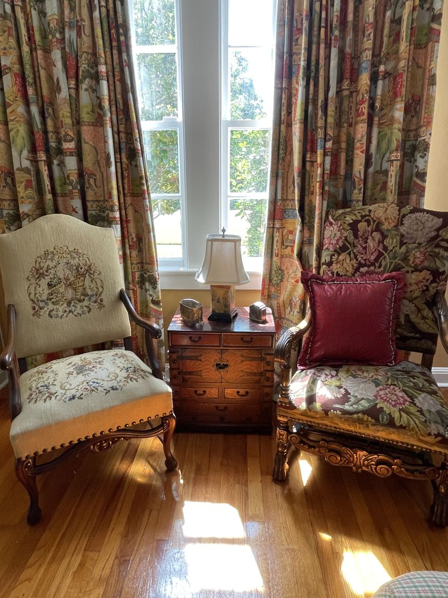 Fine antique fireside chairs