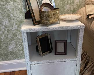 Wicker side table 