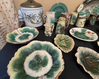 Fantastic antique majolica collection 