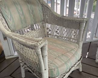 Antique wicker chair 