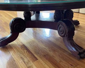 Large round coffee table