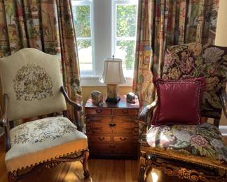 Fine antique fireside chairs