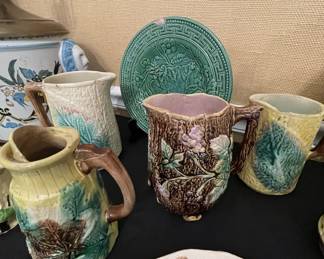 Majolica pitchers