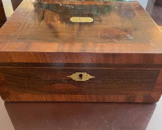 Large antique wooden box 