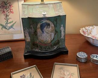 Antique spice tin lamp
