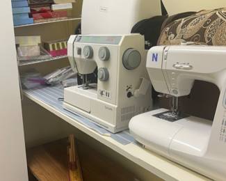 Two great sewing machines....will do all sorts of things!