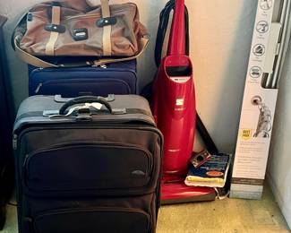 Luggage and a vaccuum