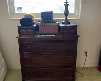 Antique Victorian Eastlake Farmhouse Style Dresser Gentleman’s Chest