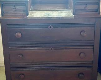 Antique Victorian Eastlake Farmhouse Style Dresser Gentleman’s Chest