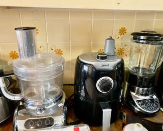 kitchen is full of small appliances