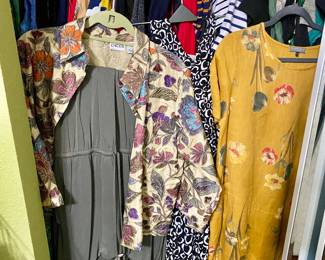 stylish clothes, size medium, some Chicos, robes, and lounge wear