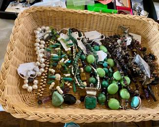 lots of good quality costume jewelry, some sterling