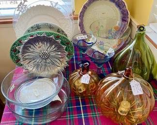 beautiful serving and decor pieces