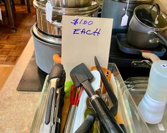 Full kitchen with Imperial, Analon, Calphalon some brand new