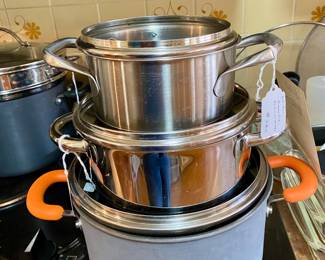 Full kitchen with Imperial, Analon, Calphalon some brand new