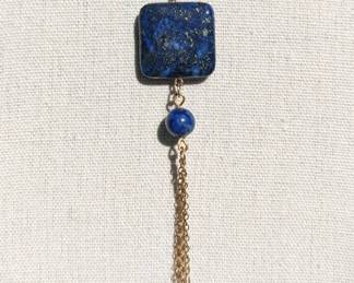 Lapis with Gold Fill