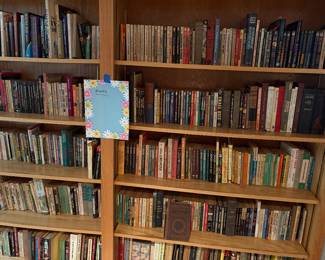 THE MOST BOOKS WE THINK WE HAVE HAD A SALE.  THEY ARE ON EVERY FLOOR OF THE HOME.  