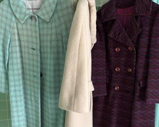 A SMALL SAMPLING OF THE LARGE AMOUNT OF VINTAGE CLOTHING FOR SALE