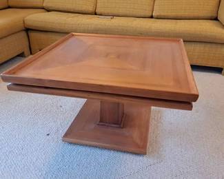 John Stuart MidCentury Modern Pedestal Coffee Table  30 Square