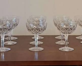 Set of Stuart England Cut Crystal Stemware