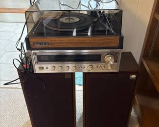 Receiver, Speakers  Turntable