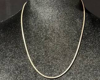 Sterling Silver Snake Chain Necklace 14 grams