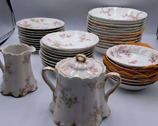 Haviland Limoges Fine Porcelain China  Floral Service Collection
