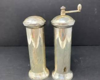 Vintage Silver Plate Salt and Pepper Set