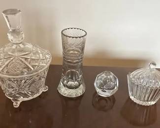 Vintage Cut Glass  Crystal Collection