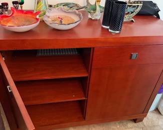 Matching teak credenza