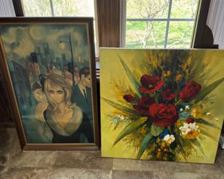 Many more prints hung throughout the home