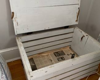 American Handmade Storage box; can be padlocked; Cleverly construct