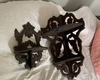 German Bric a Brac brackets (one nests in a corner)-so sweet