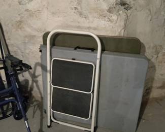 Folding tables and chairs 