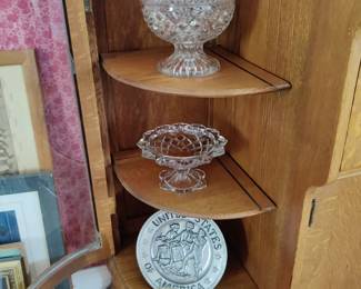 Vintage cut glass and crystal