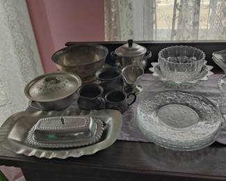 Silver plate and Pewter 