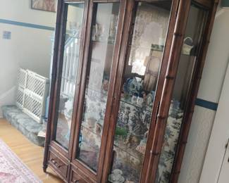Glass curio cabinet