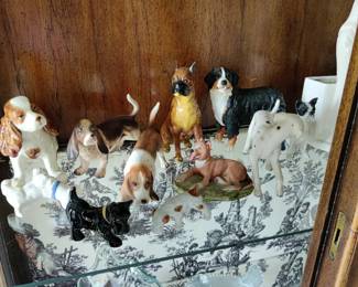 Ceramic dogs 