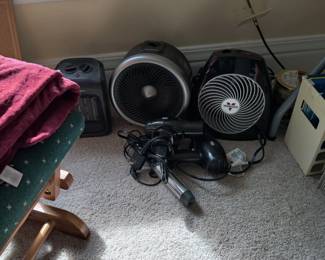 Fans, hair dryers