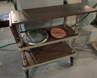 Vintage bar cart