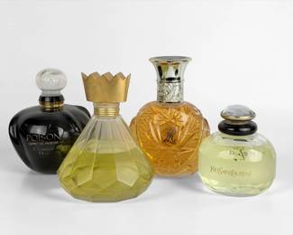 (4) Factice Perfume Display Bottles