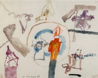 Manuel Hernandez Mompo "Untitled" Mixed Media