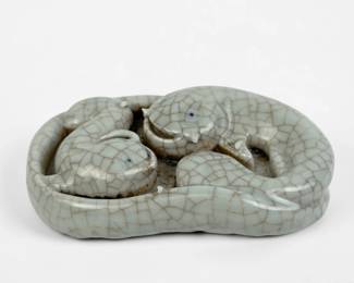 Antique Chinese Porcelain Brushwasher