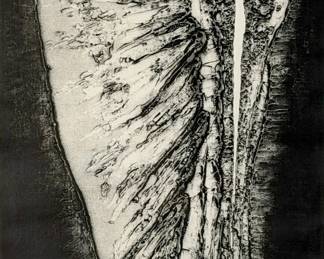 James Guitet "Composition" Etching Print