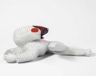Armando Jimenez 'Polar Bear Alebrijes' Wood Carving